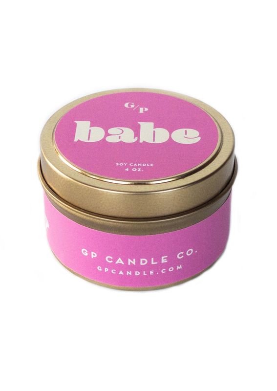 Babe Tin Candle