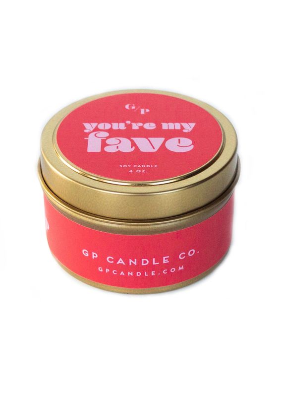 You&#39;re My Fave Tin Candle