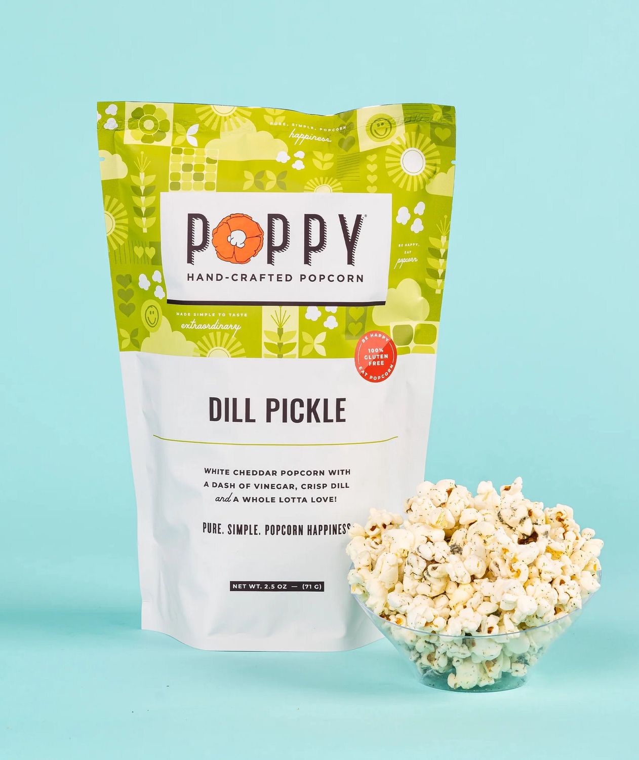Dill Pickle Poppy Popcorn Market Bag