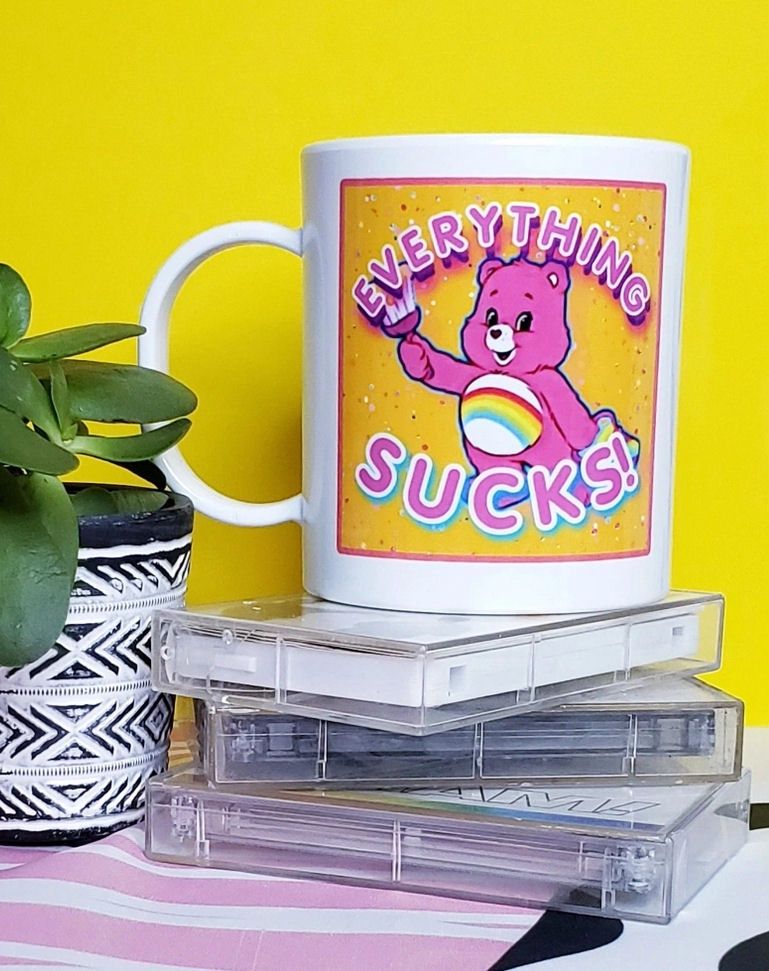 Everything Sucks Care Bear Mug