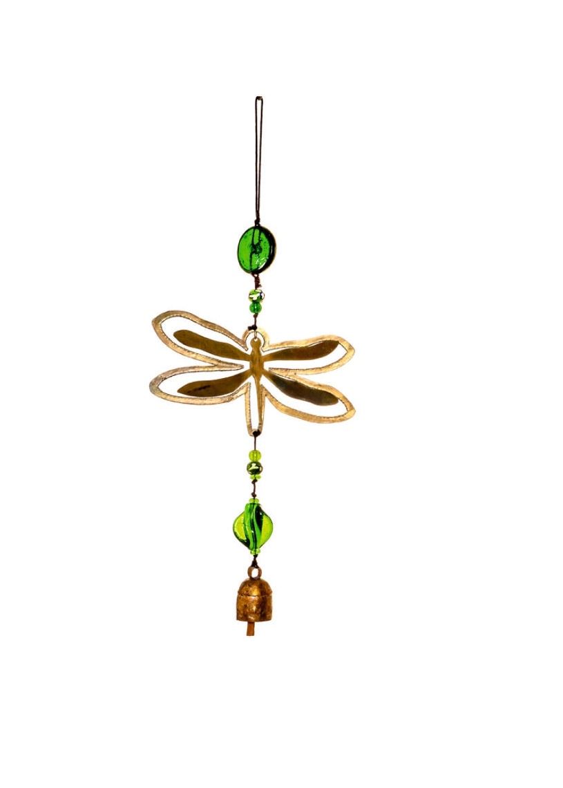 Double Trouble Dragonfly Bead And Bell