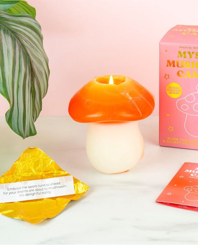 Mystic Mushroom Secret Message Candle
