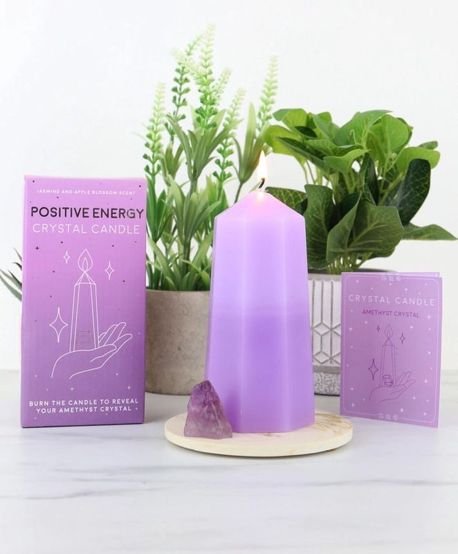 Positive Energy Crystal Candle