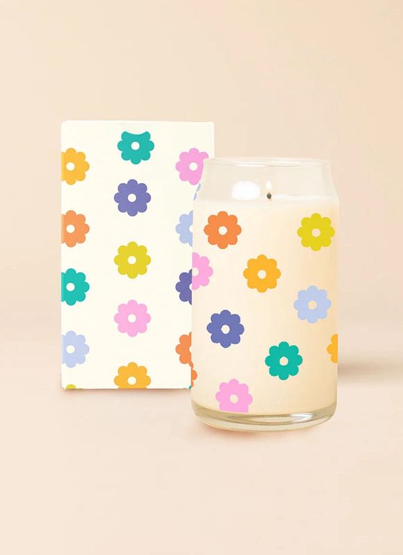 Daisy Can Glass Candle