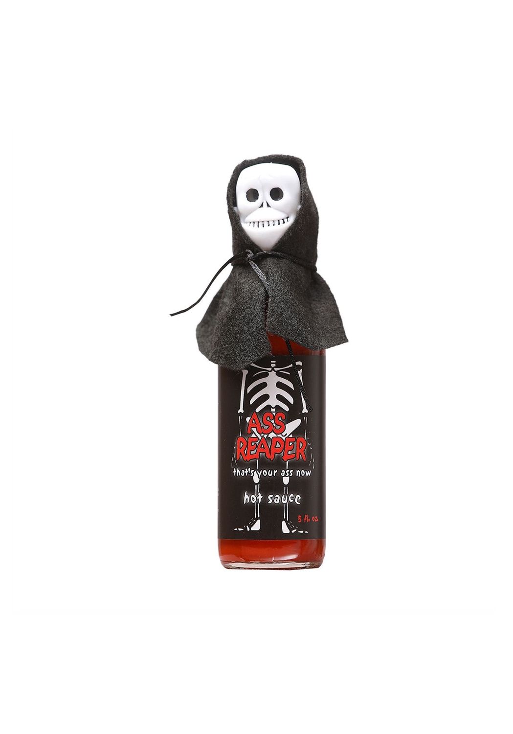 Ass Reaper Hot Sauce With Skull Cap And Cape