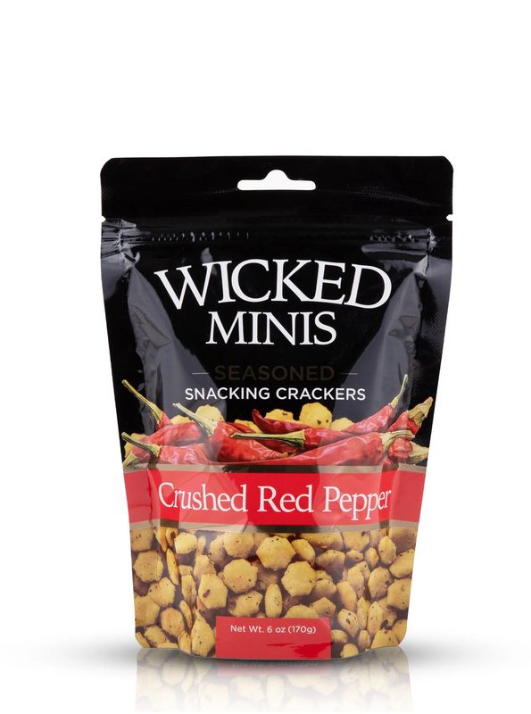 Wicked Minis Crushed Red Pepper Seasoned Snacking Crackers