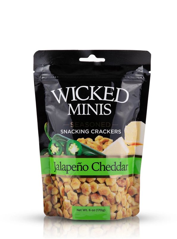 Wicked Minis Jalapeño Cheddar Seasoned Snacking Crackers