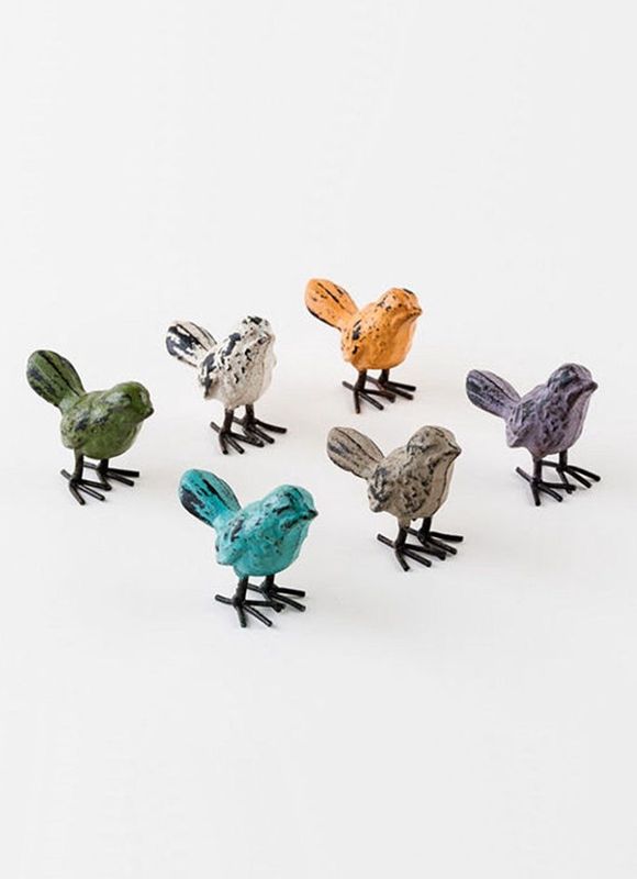 Colorful Cast Iron Bird