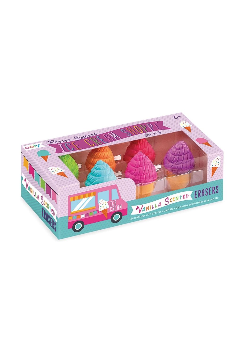 Ice Cream Shoppe Vanilla Scented Eraser Set