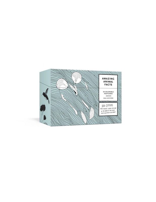 Amazing Animal Facts 50 Colorable Postcards