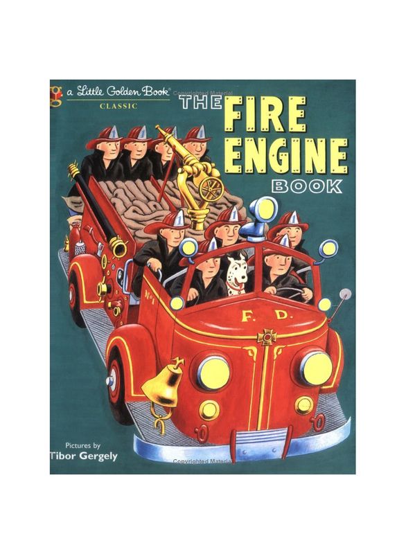 The Fire Engine Little Golden Hardcover Book LGB