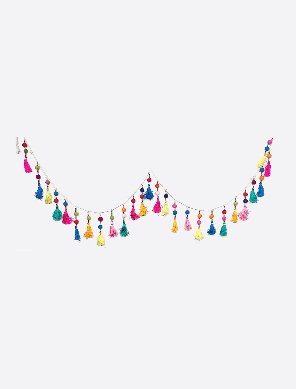 Multicolor Tassel Felt Garland FG152