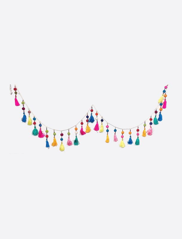 Multicolor Tassel Felt Garland FG152