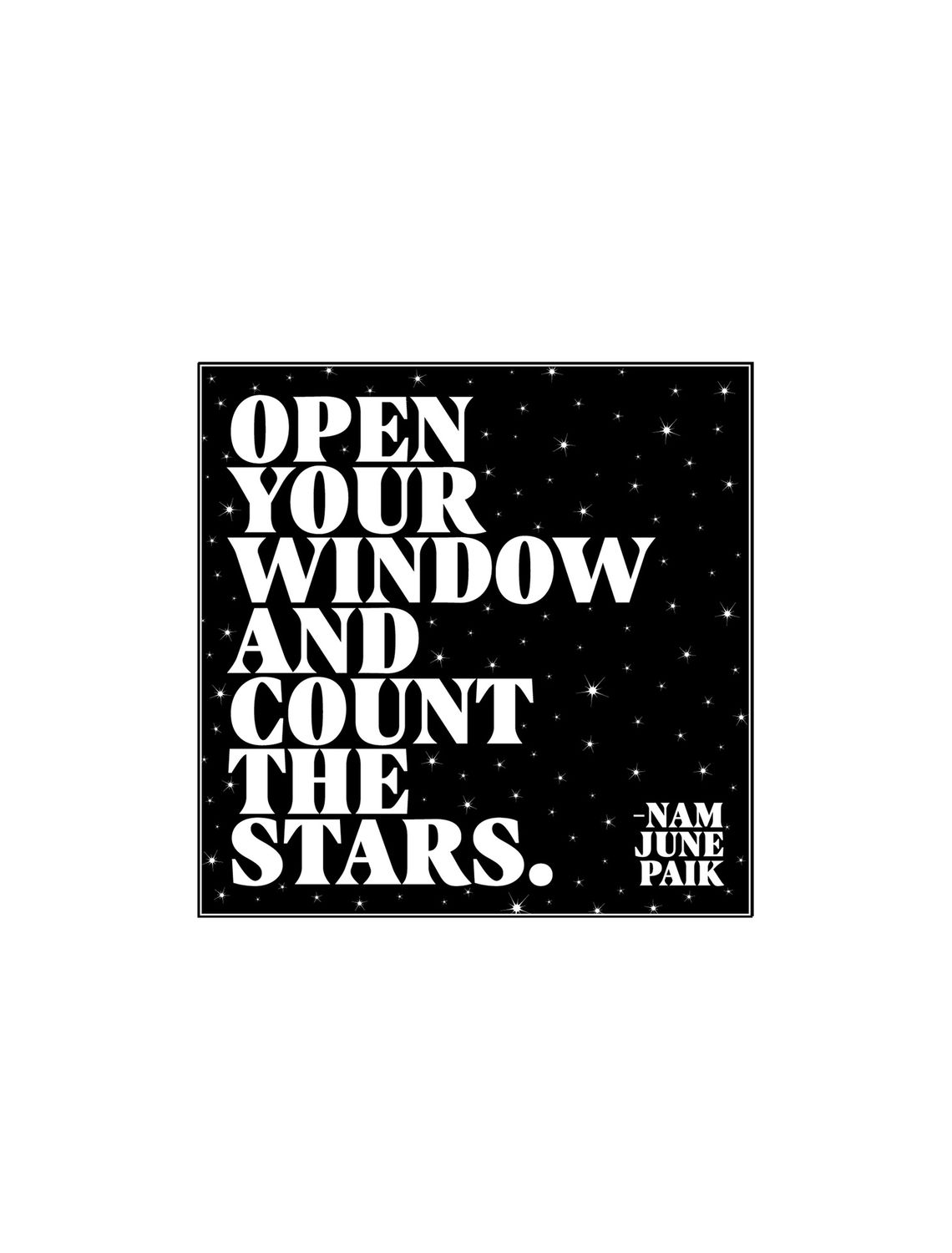 Open Your Window And Count The Stars Magnet