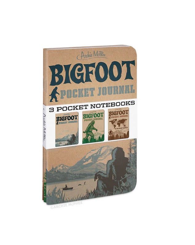 Bigfoot Set Of 3 Pocket Journals