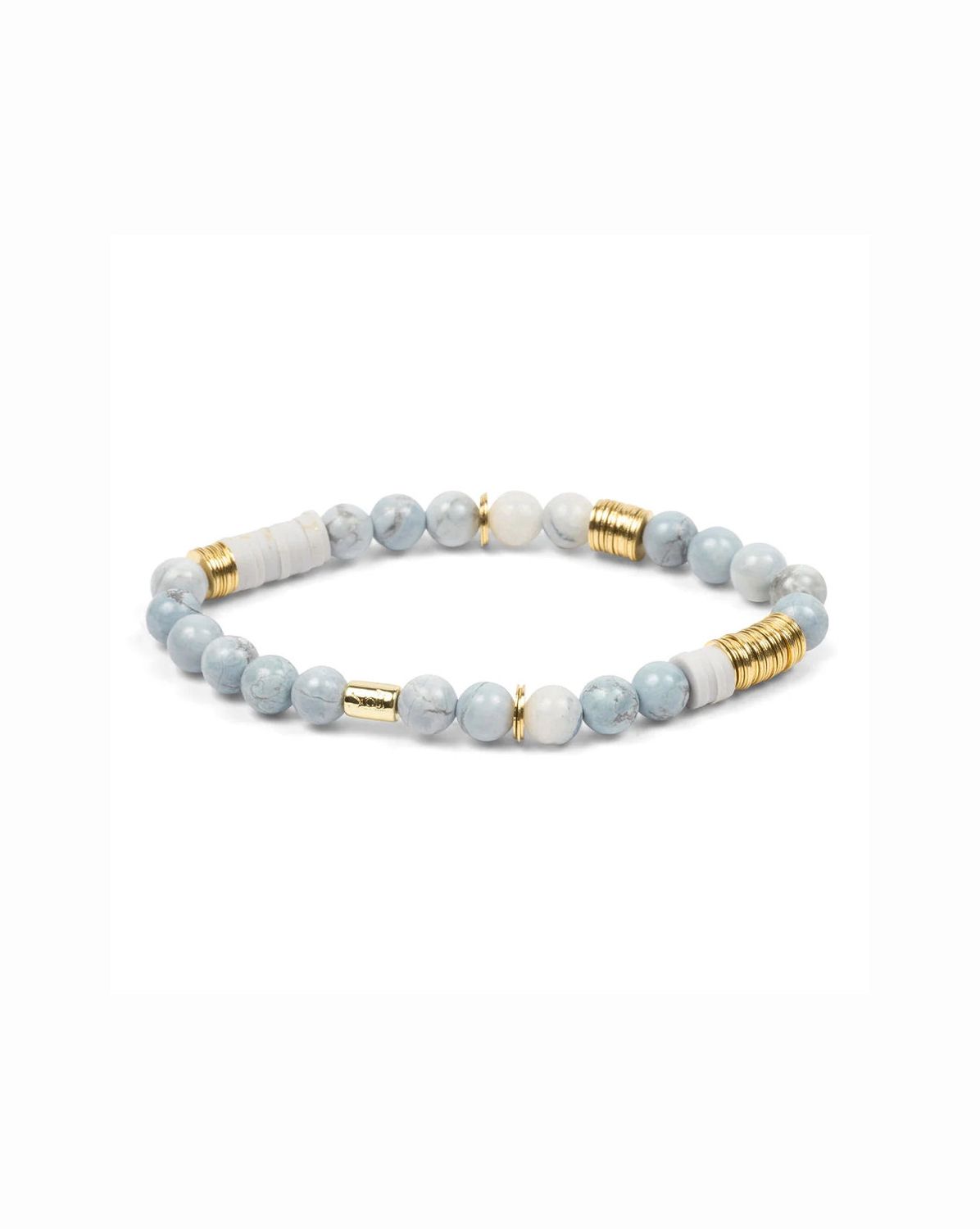 Blue Howlite Stone Of Harmony Intermix Stacking Bracelet