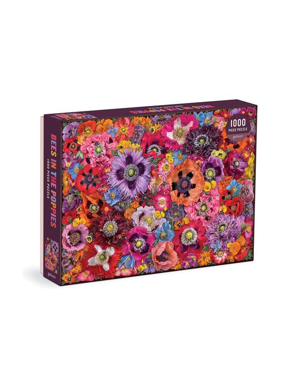 Bees In The Poppies 1000 Piece Puzzle