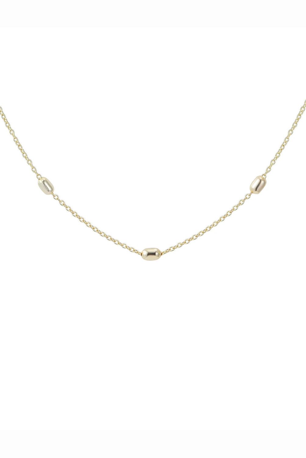 Everyday Beaded Layering Gold Necklace