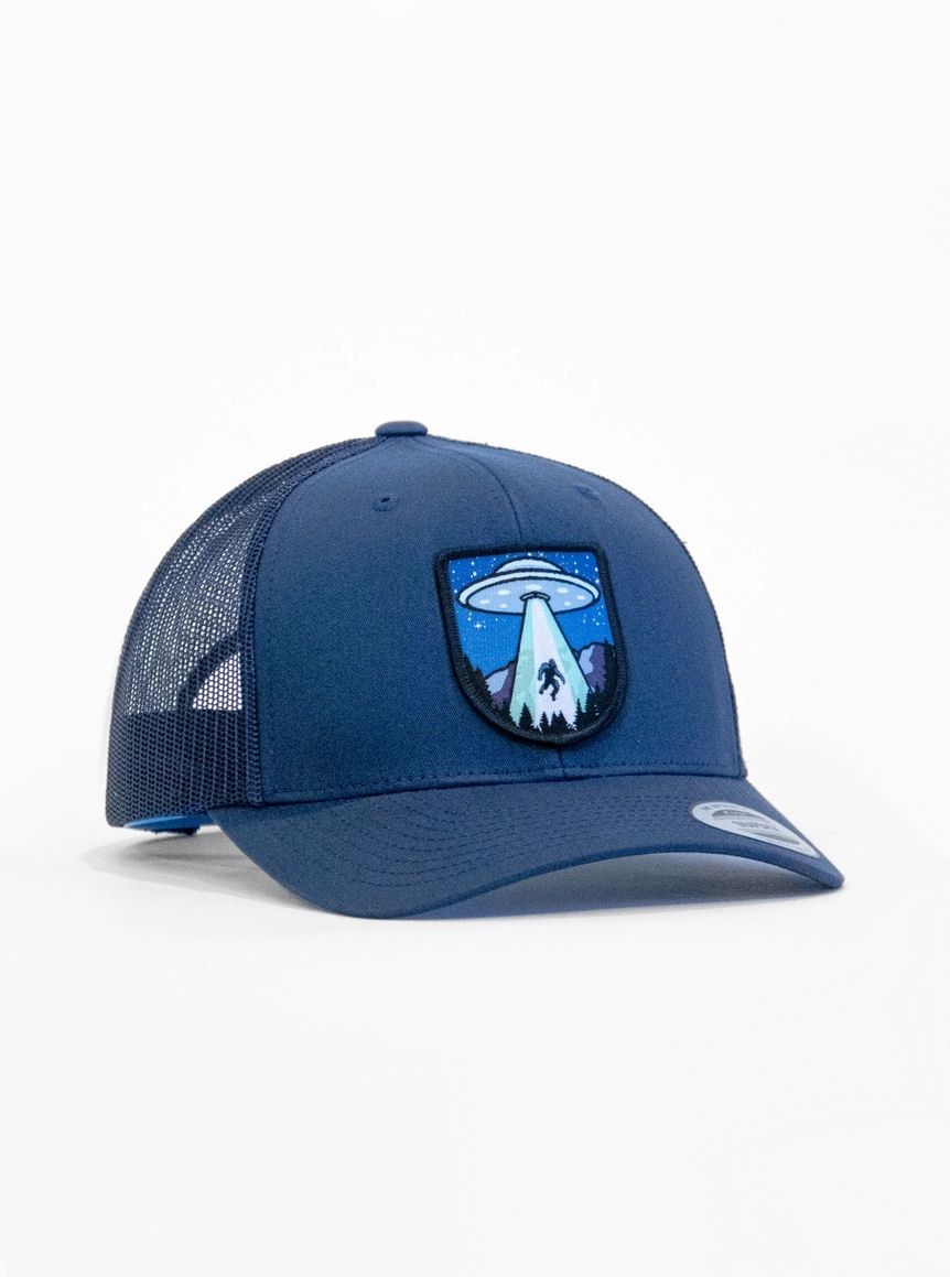 Bigfoot UFO Conspiracy Navy Hat