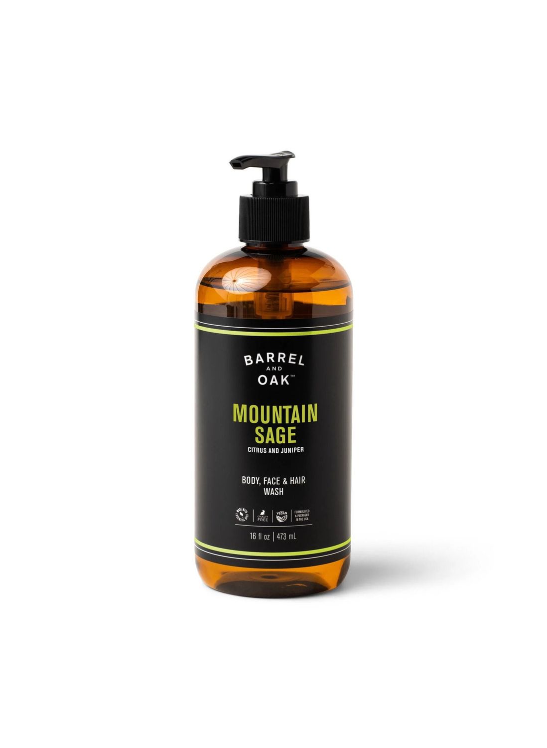 Barrel And Oak Mountain Sage Body, Face And Hair Wash