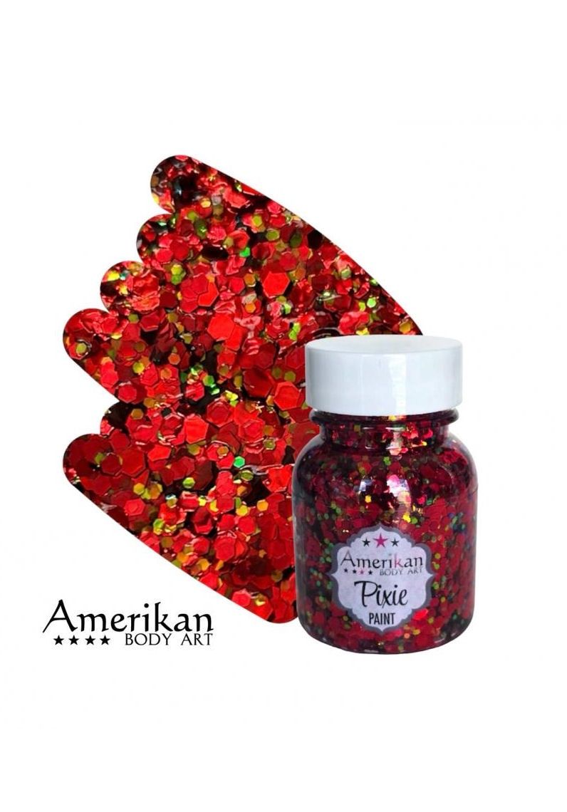 Drop Dead Red Pixie Paint Body Glitter