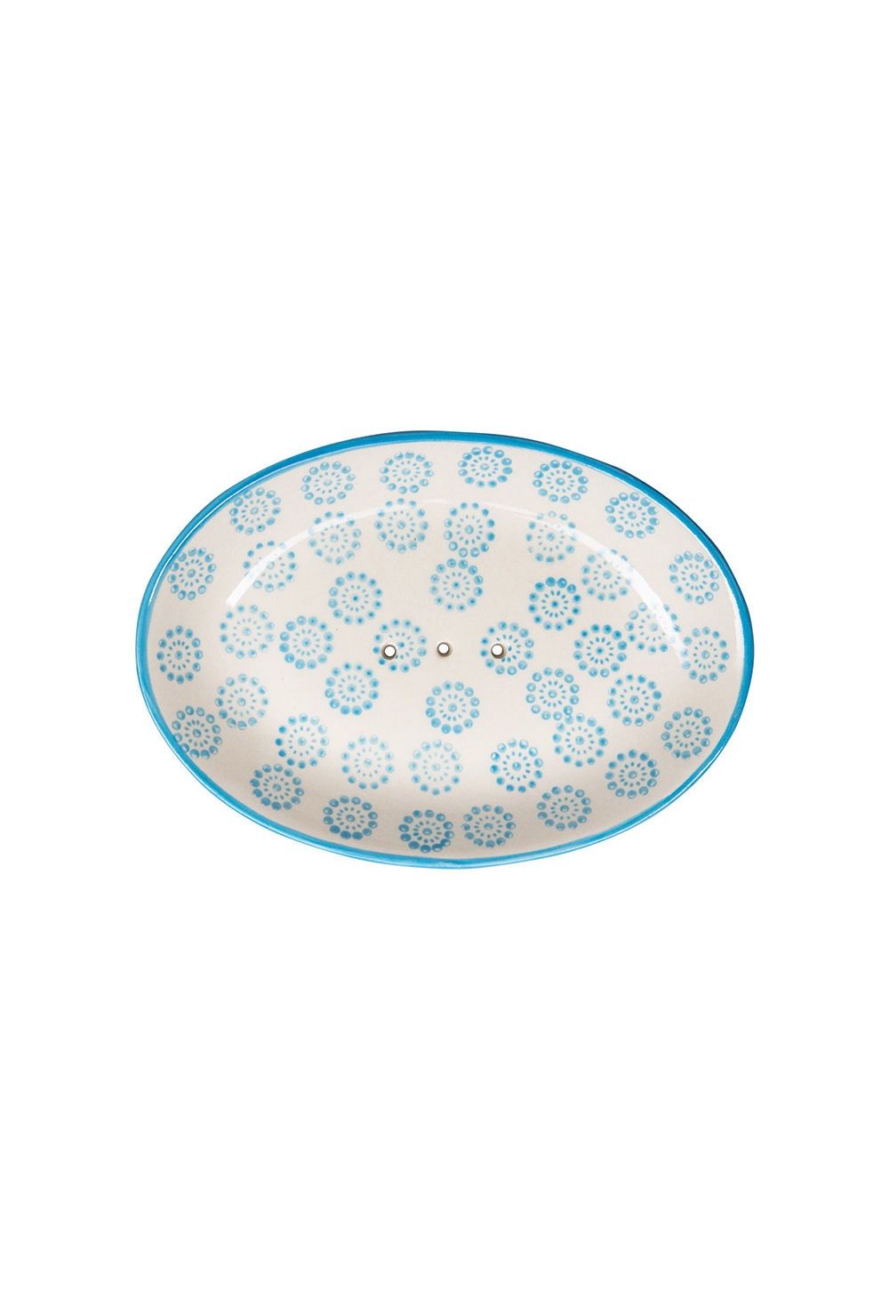Blue Retro Ceramic Soap Dish