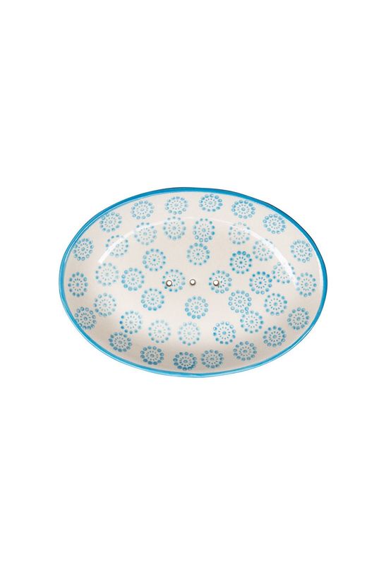 Blue Retro Ceramic Soap Dish