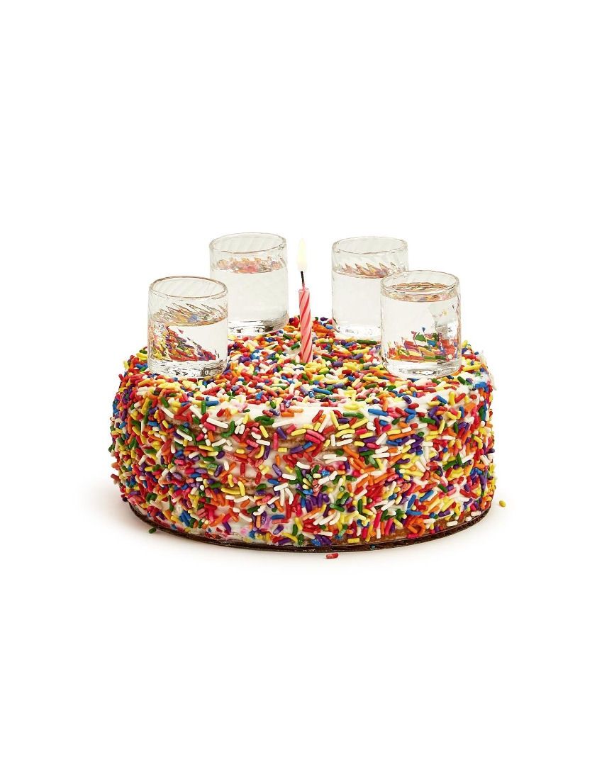 Cake Topper Shot Glass Set Of 4