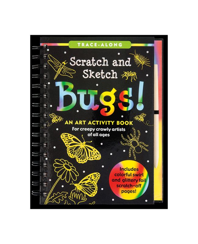 Scratch And Sketch Bugs Hardcover Spiral Book