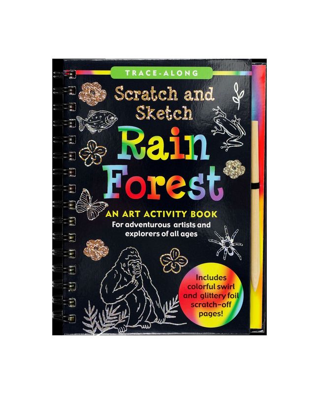 Scratch And Sketch Rain Forest Hardcover Spiral Book