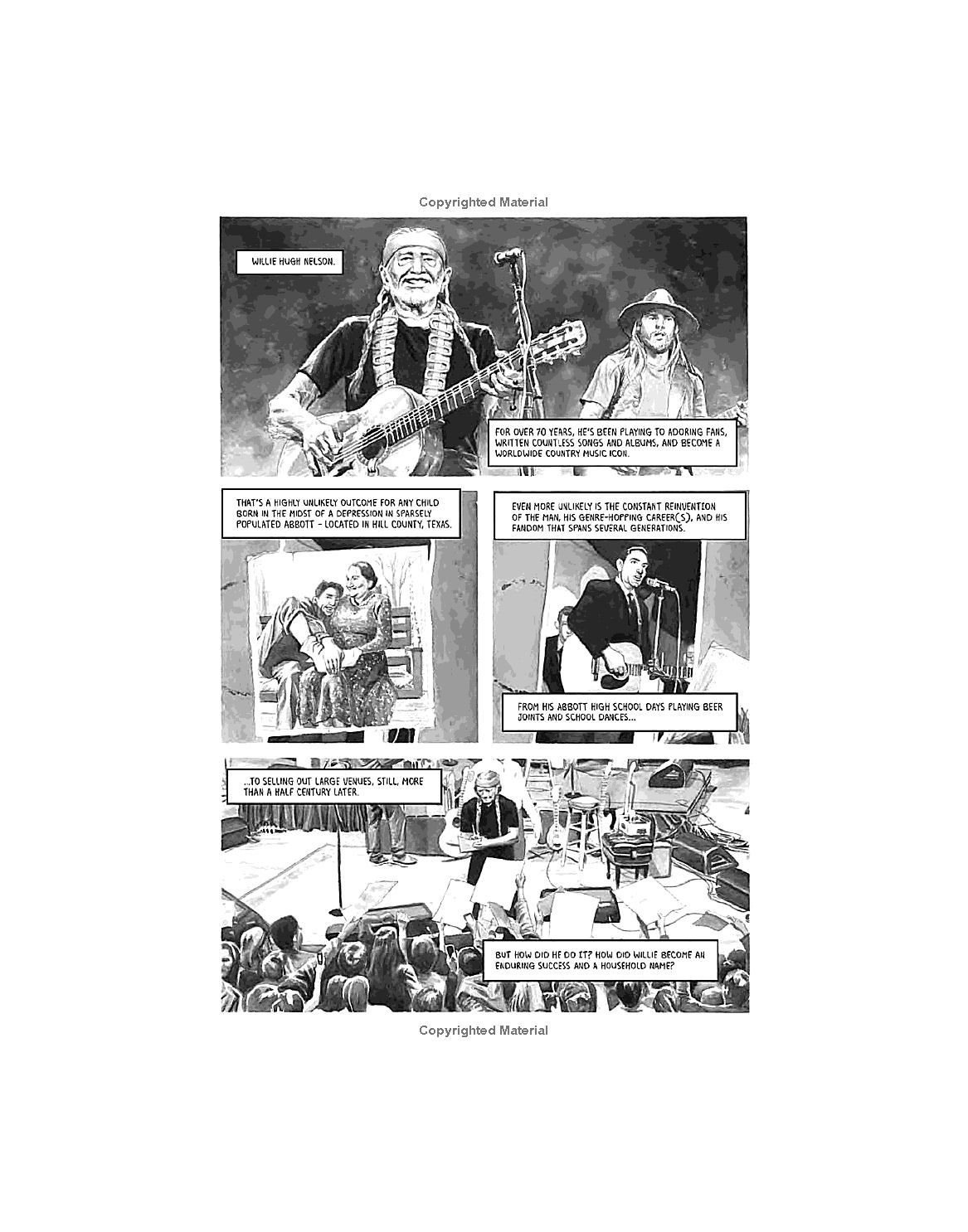 Willie Nelson: A Graphic Novel Hardcover Book