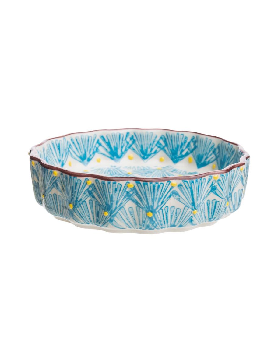 Blue Art Deco Tartelette Dish