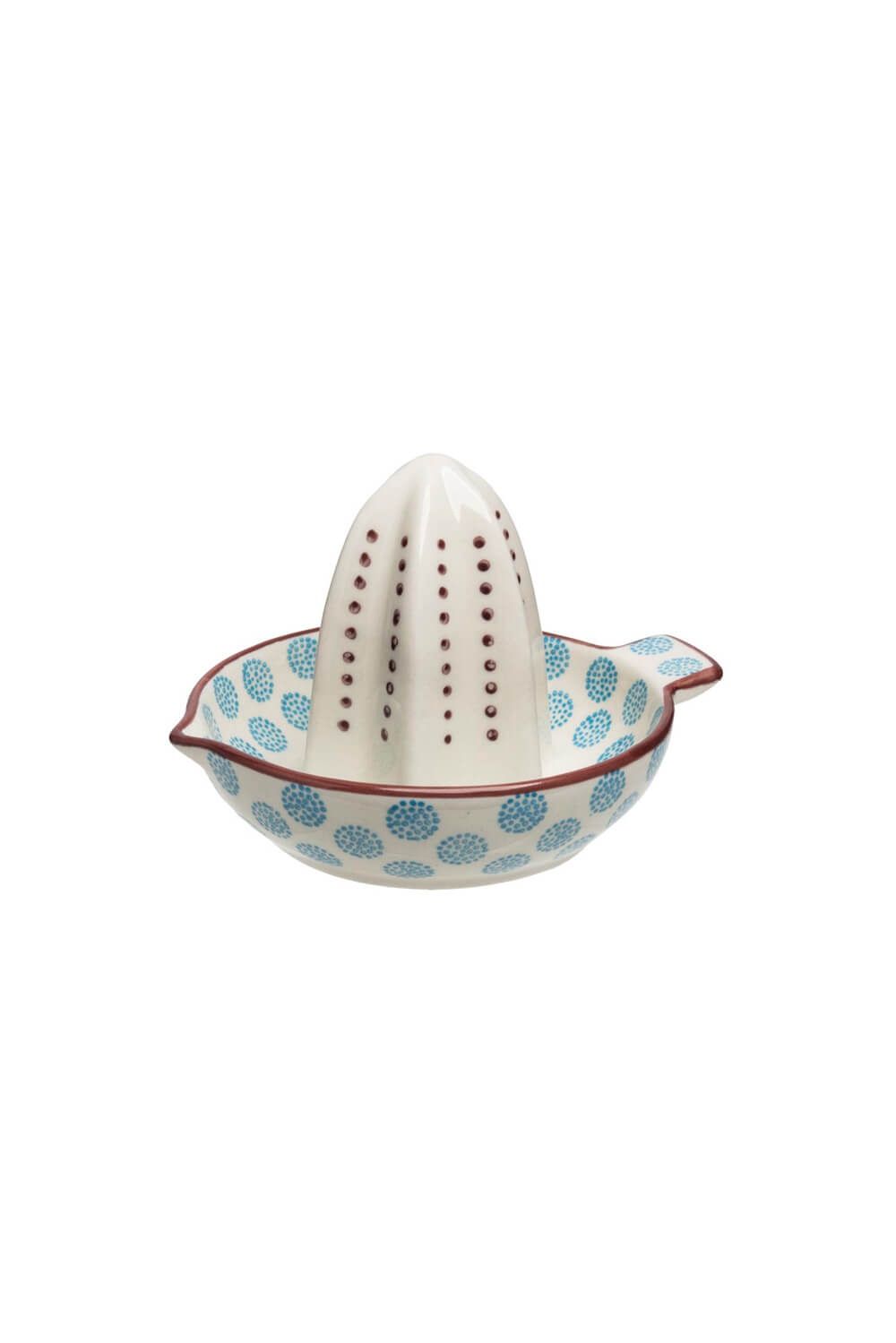 Retro Blue With Dots Lemon Squeezer