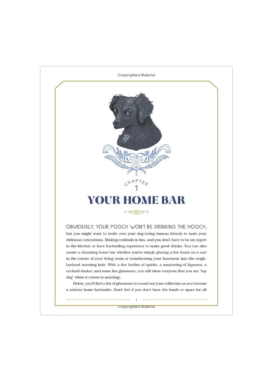 Drinking With My Dog Hardcover Cocktail Book
