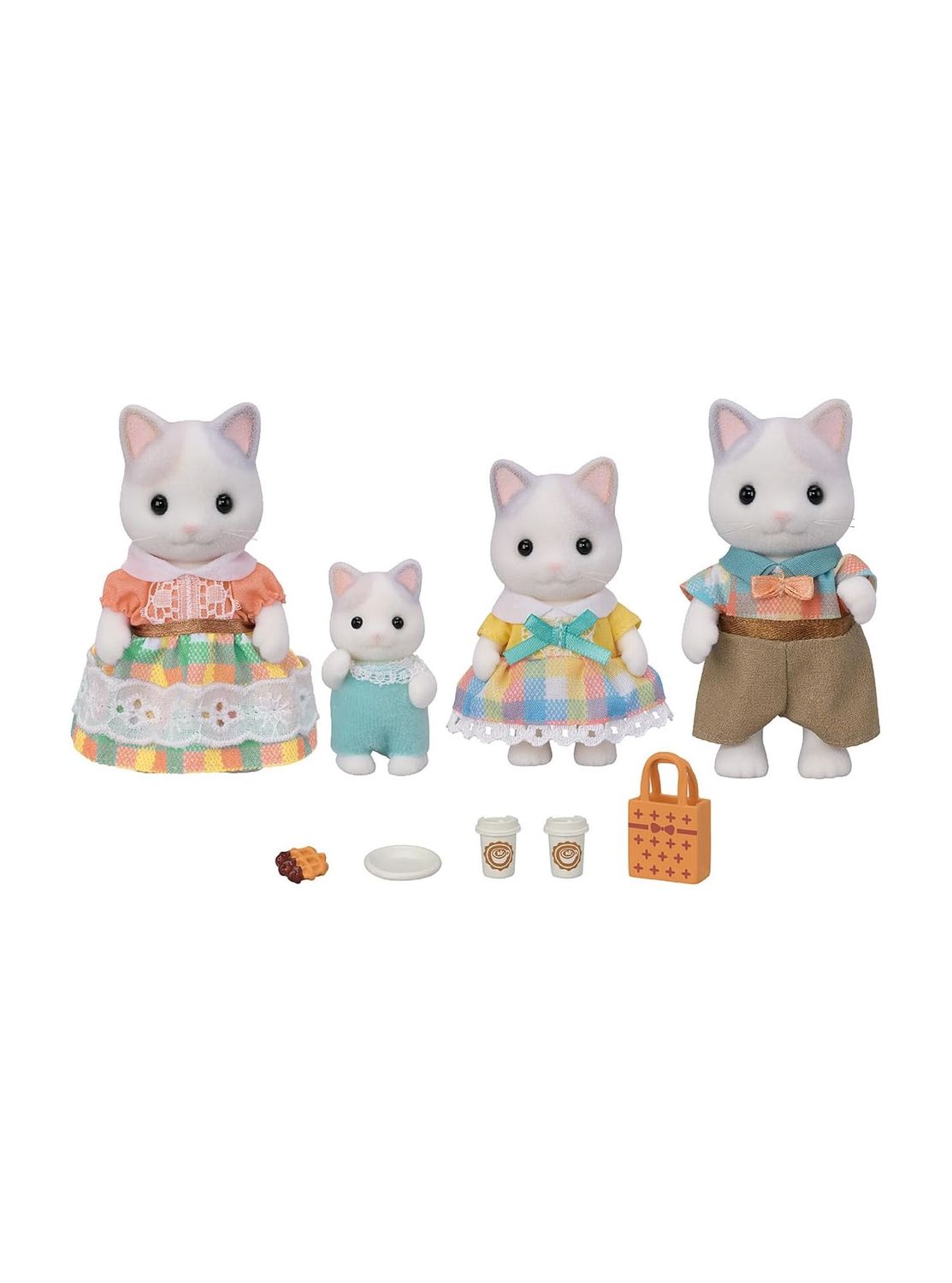 Calico Critters Latte Cat Family Doll Figure Set
