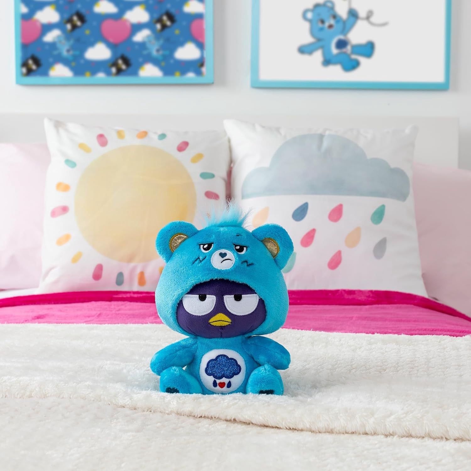 Care Bears X Badtz-maru Grumpy Bear Stuffed Animal