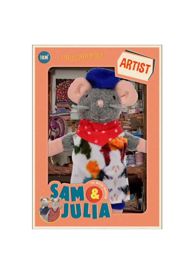 Sam And Julia The Artist Stuffed Mouse