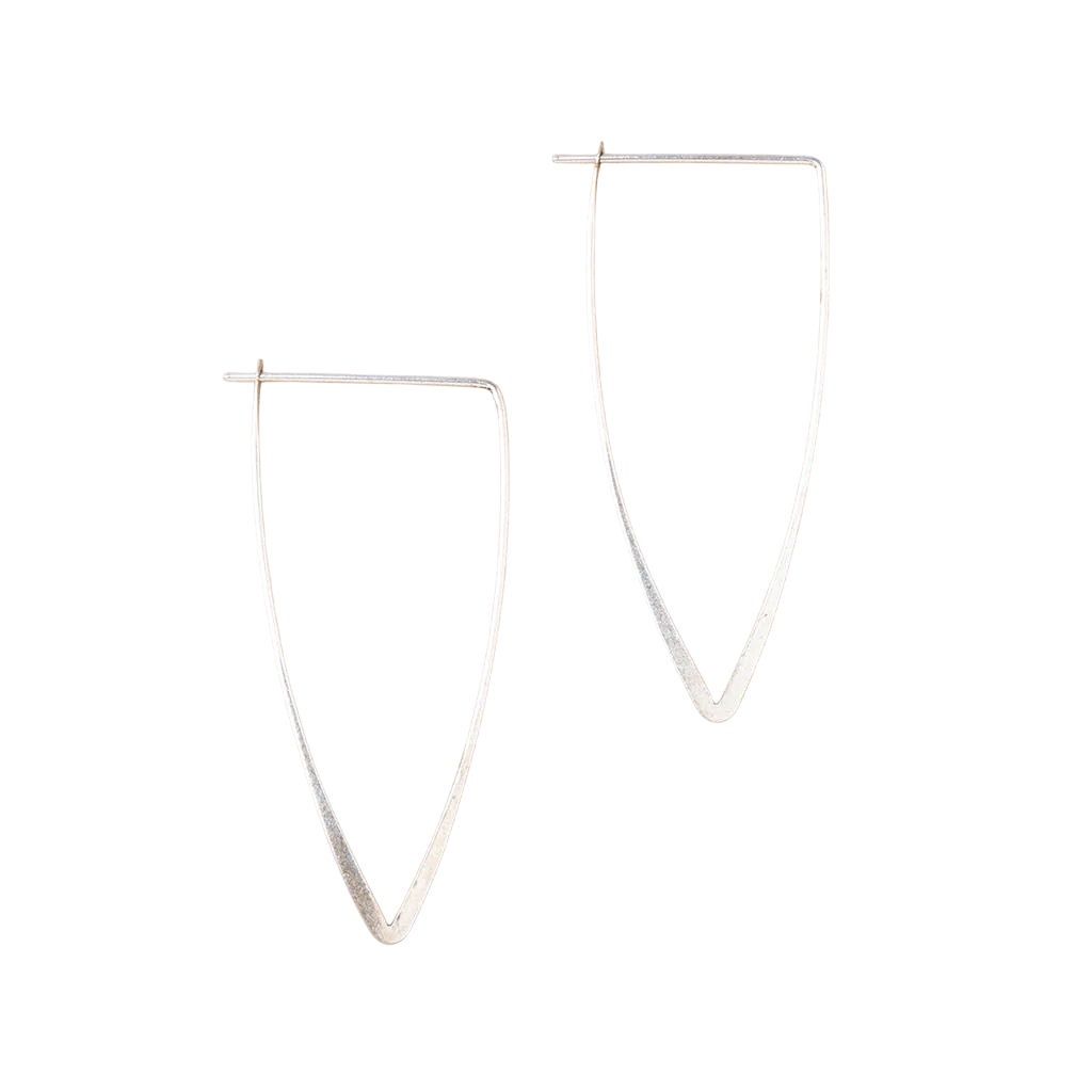 Galaxy Triangle Sterling Silver Earrings