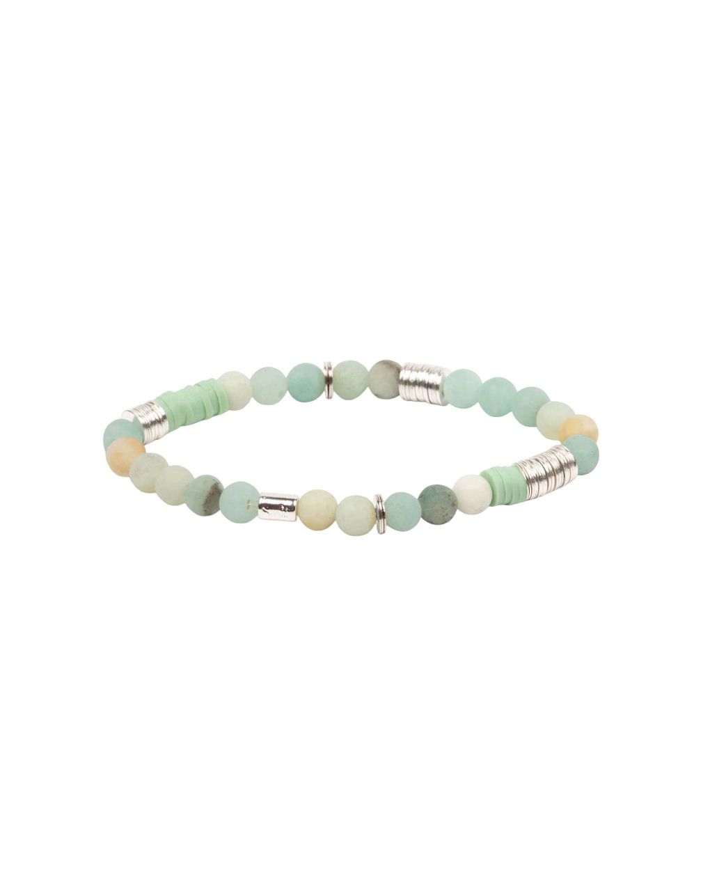 Amazonite Stone Of Courage Intermix Stacking Bracelet