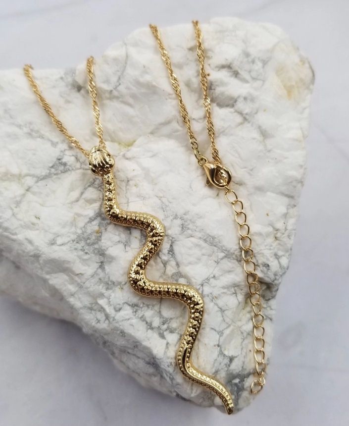 Gold Snake Necklace