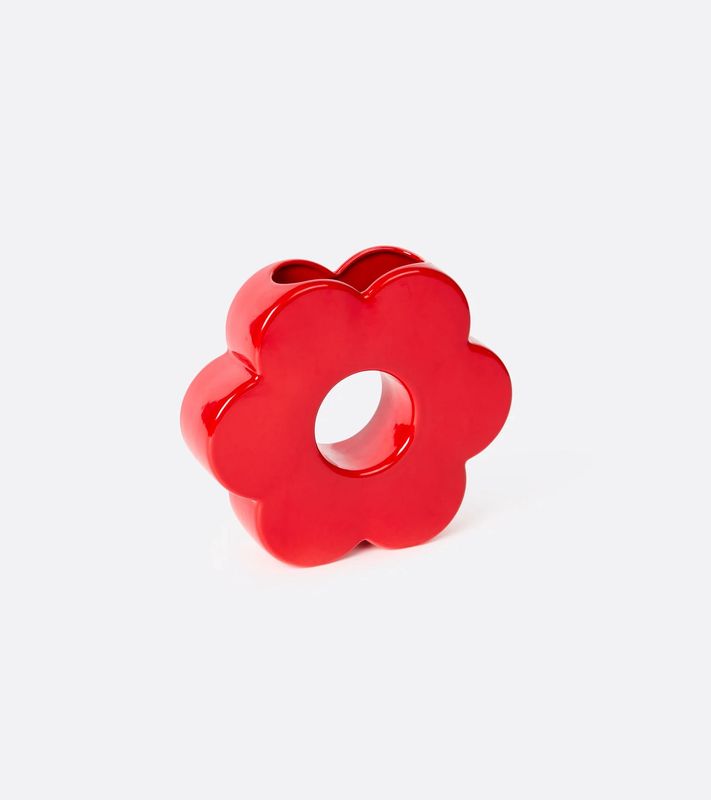 Red Daisy Vase