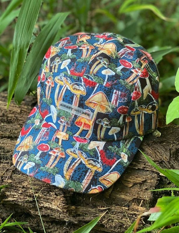 Mushroom Love All Over Camp Trucker Hat