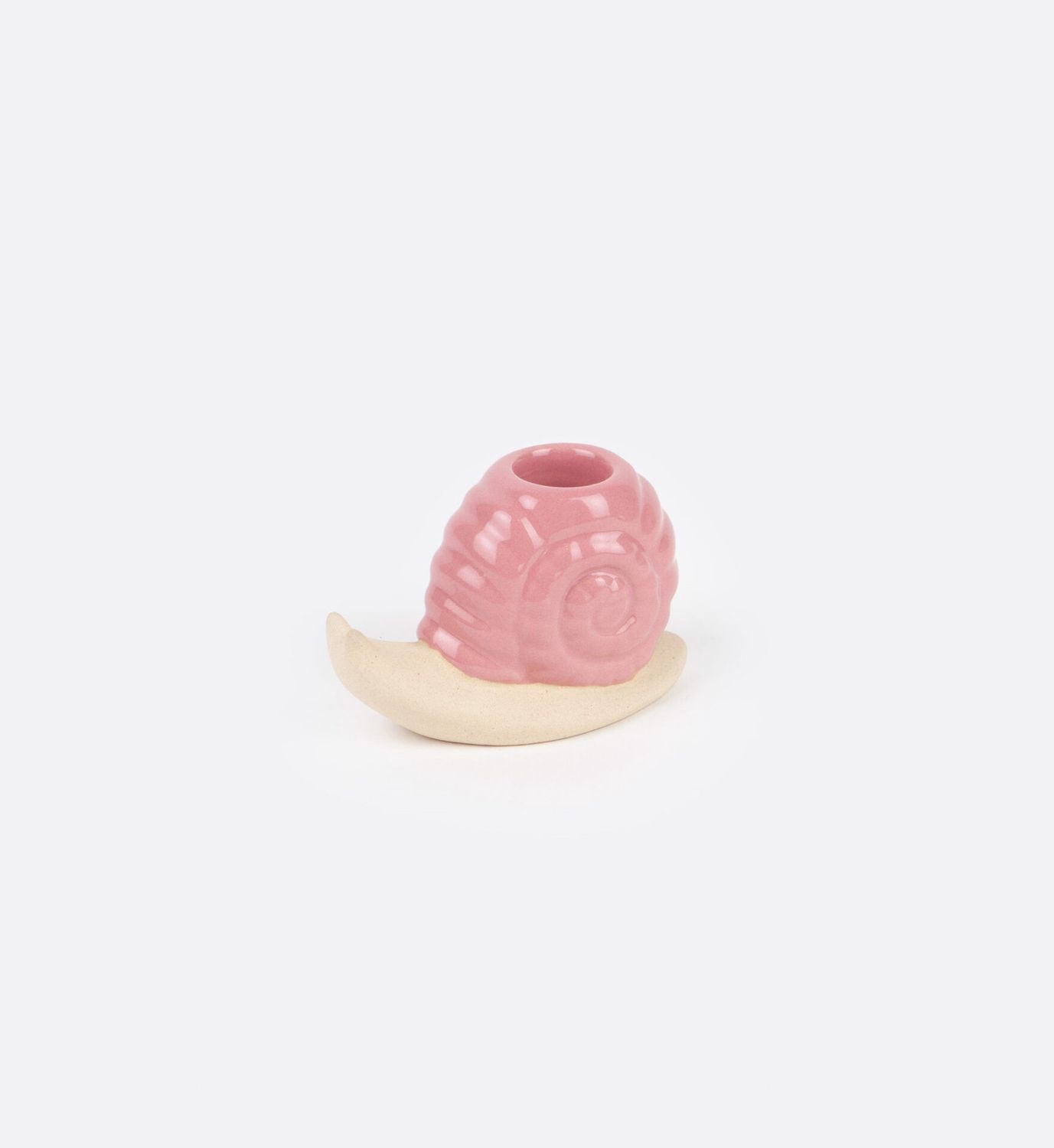 Pink Woodland Snail Candle Holder