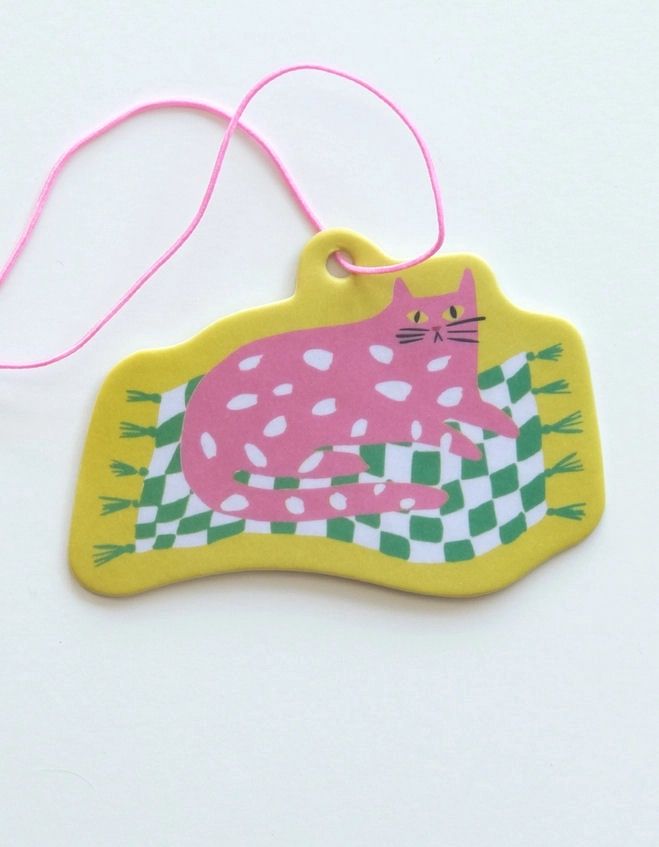 Spotted Cat Peony Air Freshener