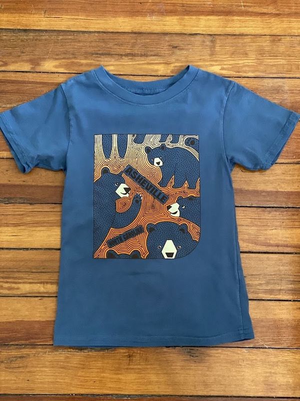 Posing Bears Asheville North Carolina Kids T-Shirt
