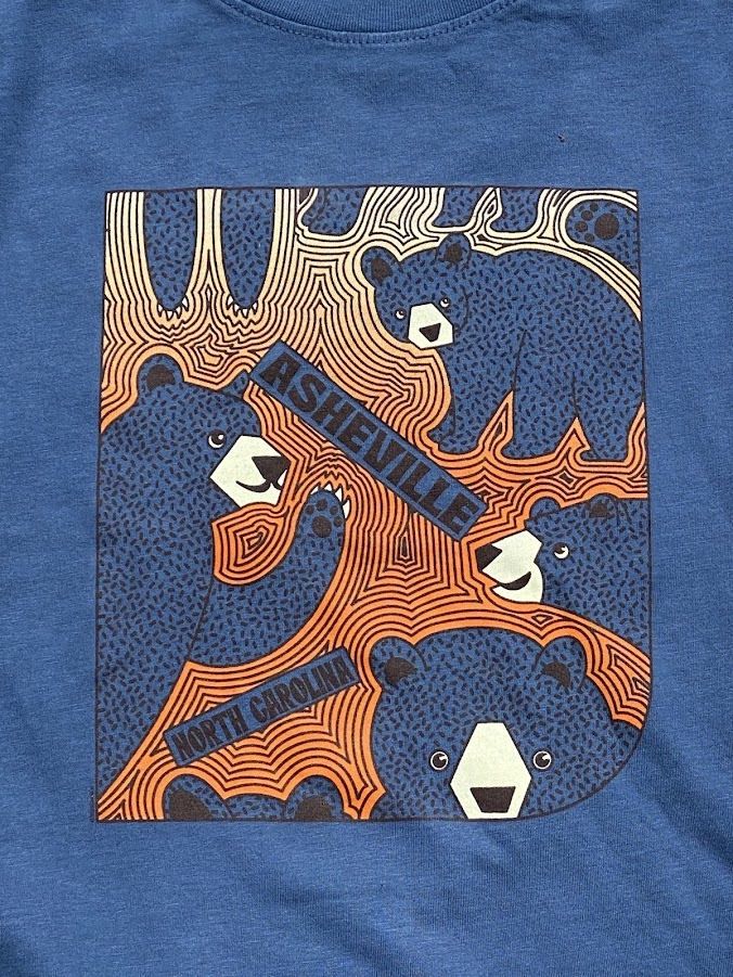 Posing Bears Asheville North Carolina Kids T-Shirt, Size: Kids&#39; Large