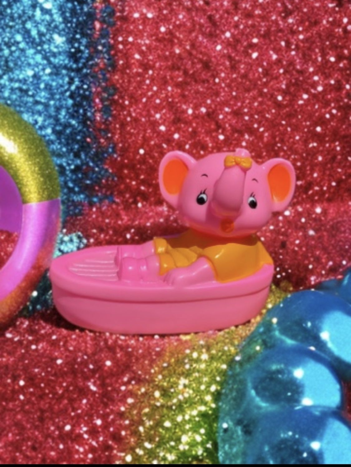 Kodama Sangyo Bathing Pink Elephant Toy