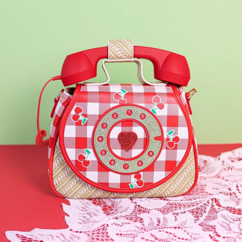 Cherry Ring Ring Phone Handbag