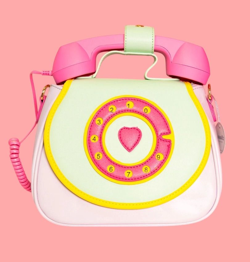 Cotton Candy Mint Green Ring Ring Phone Bag