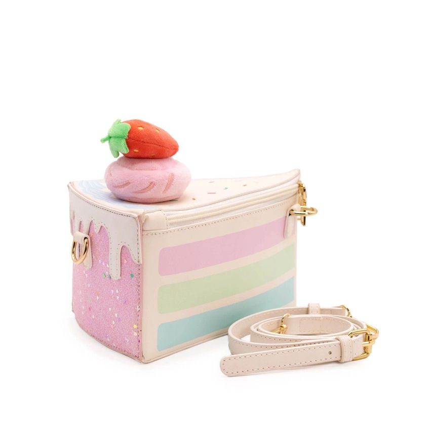 Piece Of Cake Slice Strawberry Confetti Handbag
